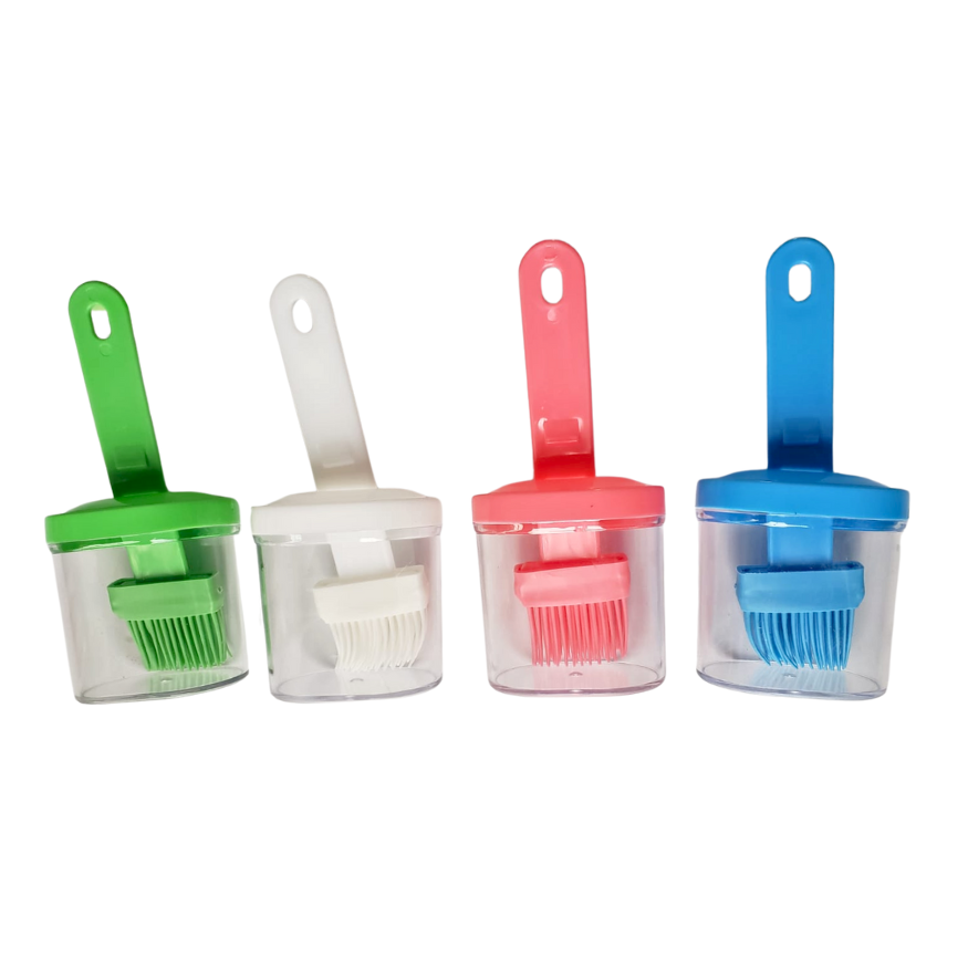 Botella Dispensadora Aceite Con Brocha Silicona Mini
