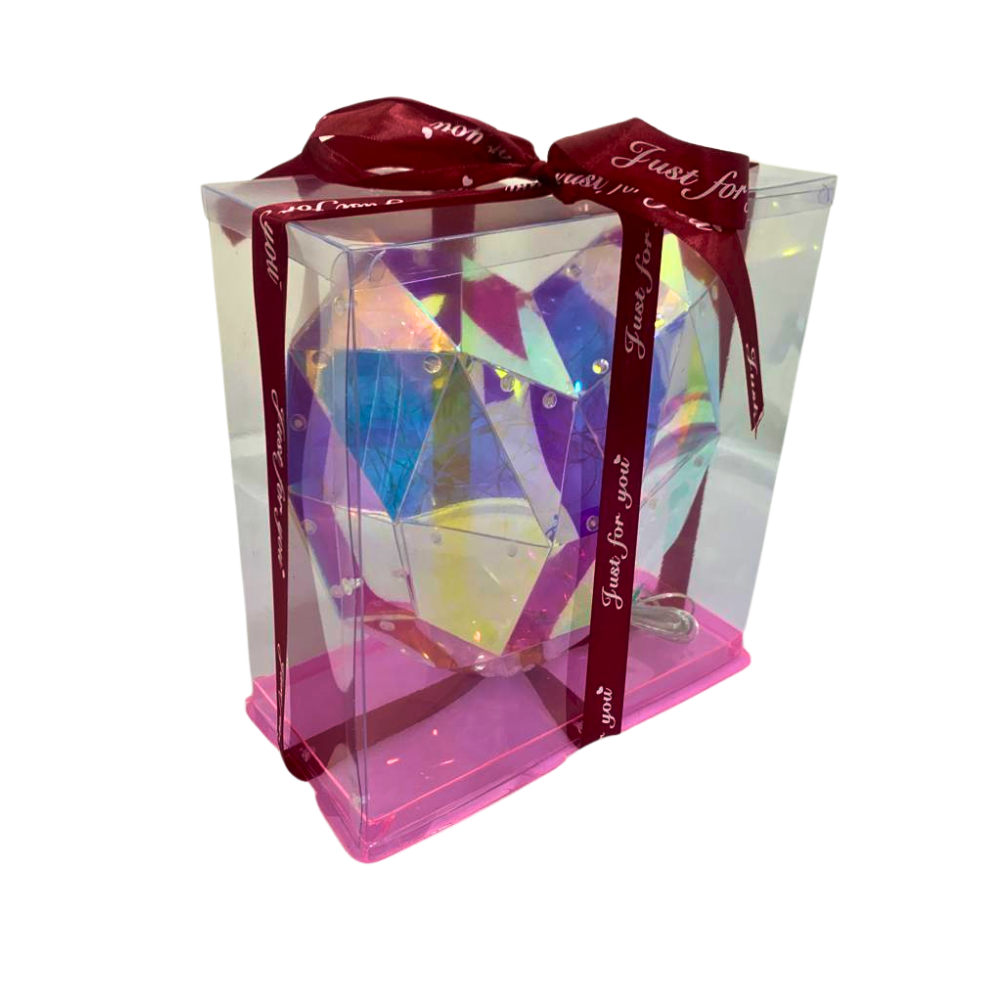 Lampara Corazon Geometrico Led