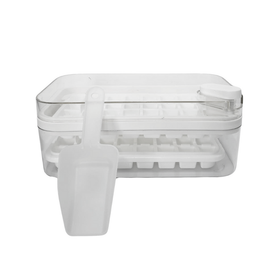 Bandeja De Hielo Caja De Molde De Hielo Tipo Prensa De Un Boton