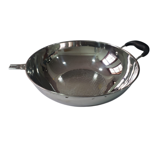 Wok Sartén Antiadherente Acero Inoxidable