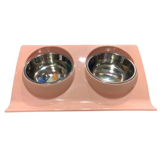 Plato Doble Elevado para Mascotas