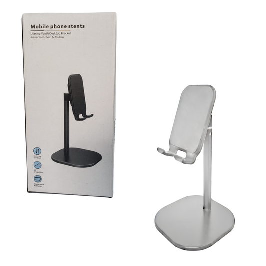 Soporte De Aluminio + Silicona Para Celular