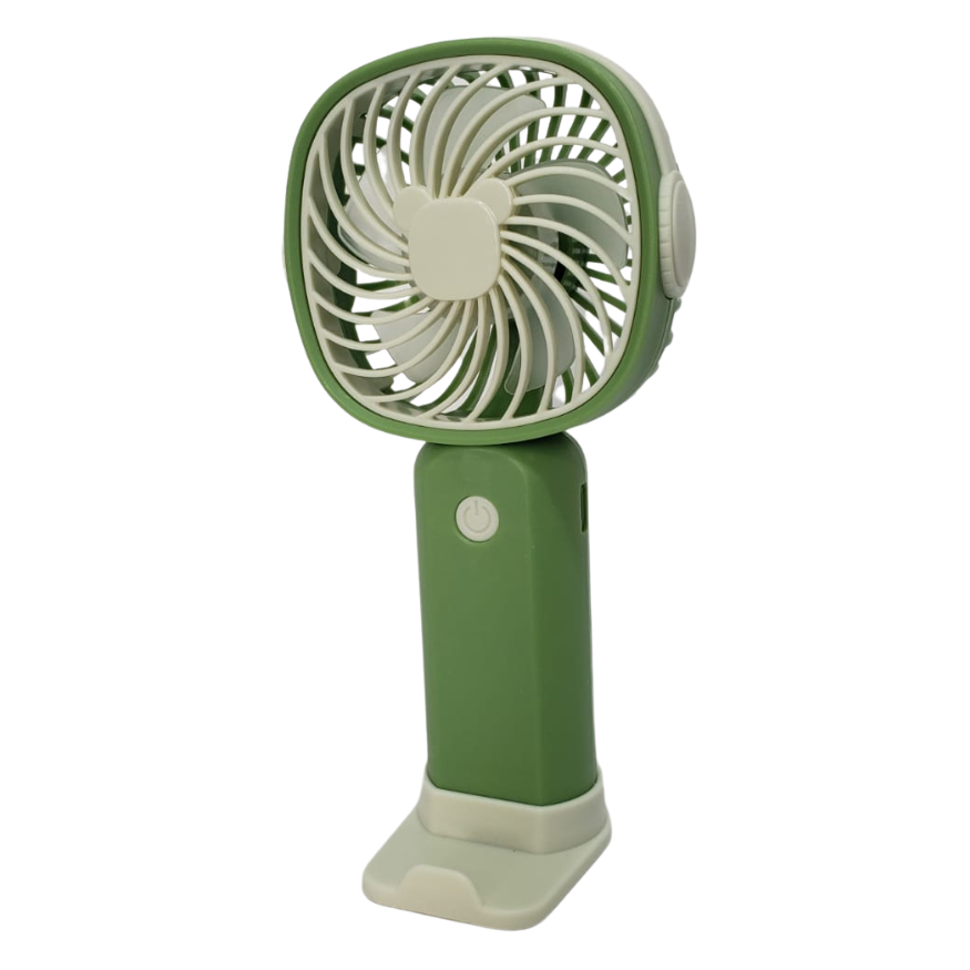 Ventilador De Mano Con Soporte Para Celular