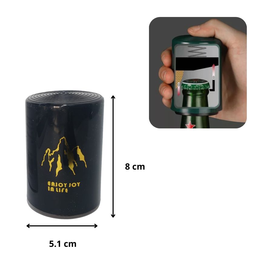Abridor De Botellas De Cerveza Tipo Prensa De Acero Inoxidable