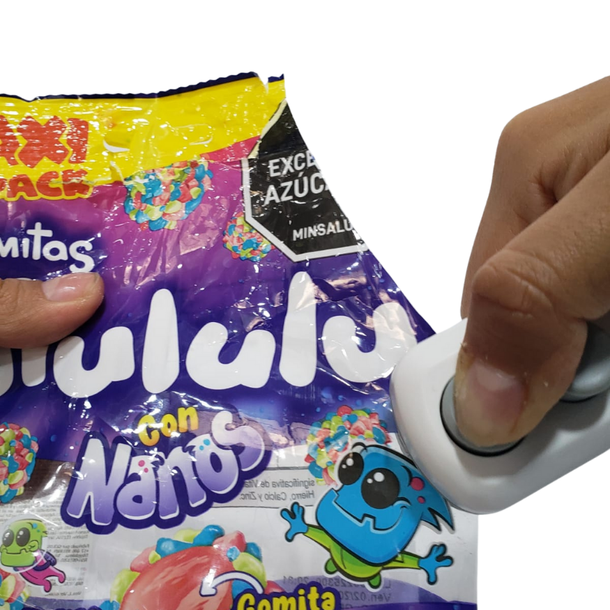 Mini Sellado Portatil Con Bisturi Recargable E Iman Nevera