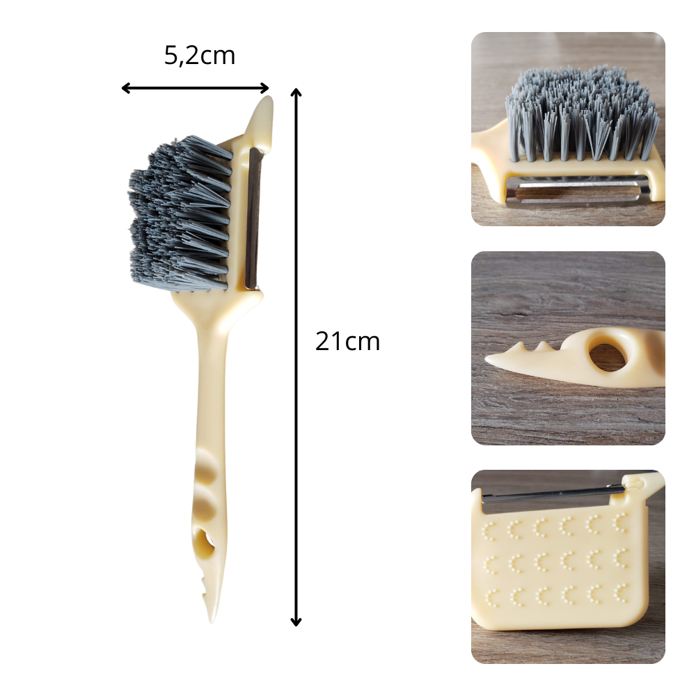 Cepillo pelador de frutas multifuncional cocina