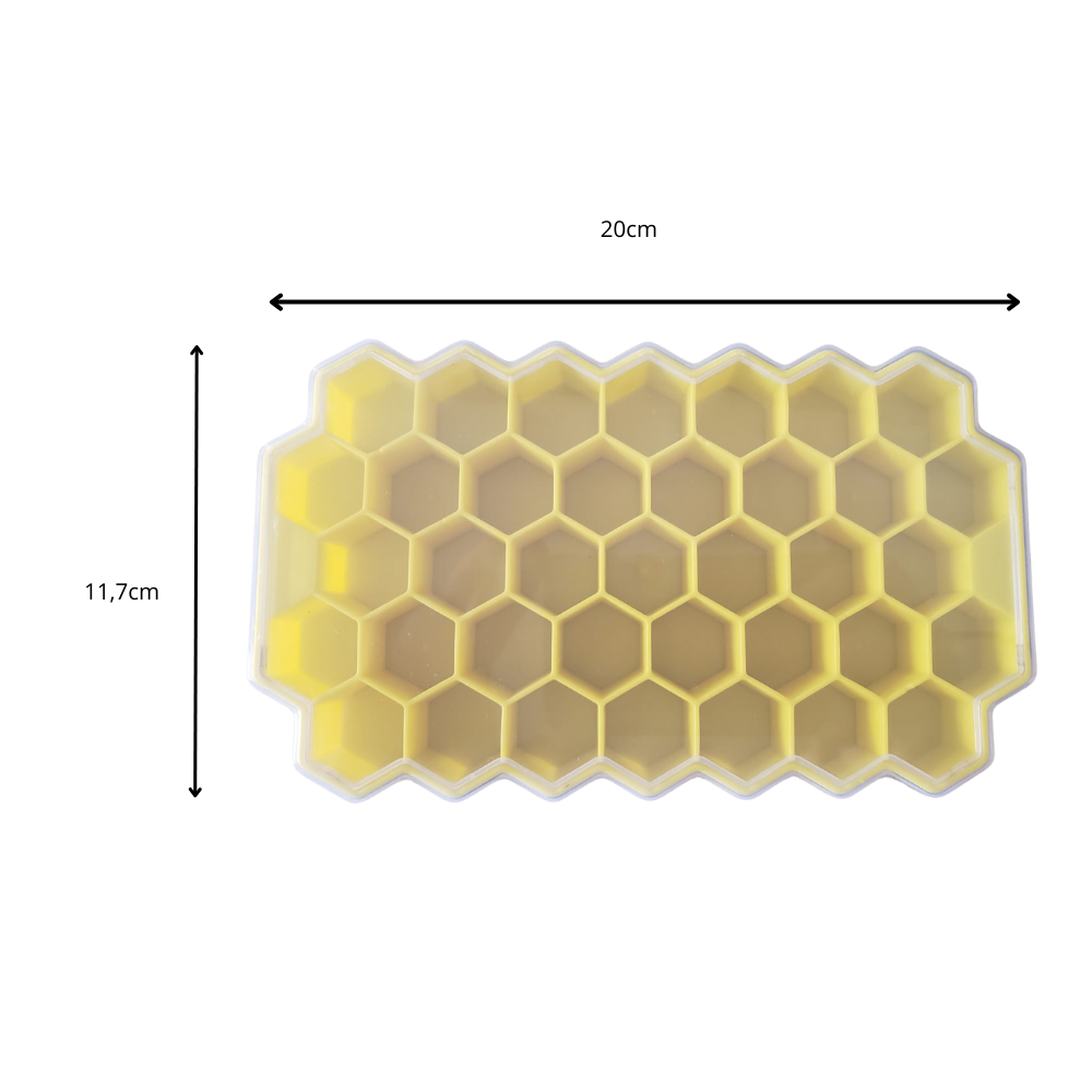 Bandeja Molde de Hielo Silicona Plastico