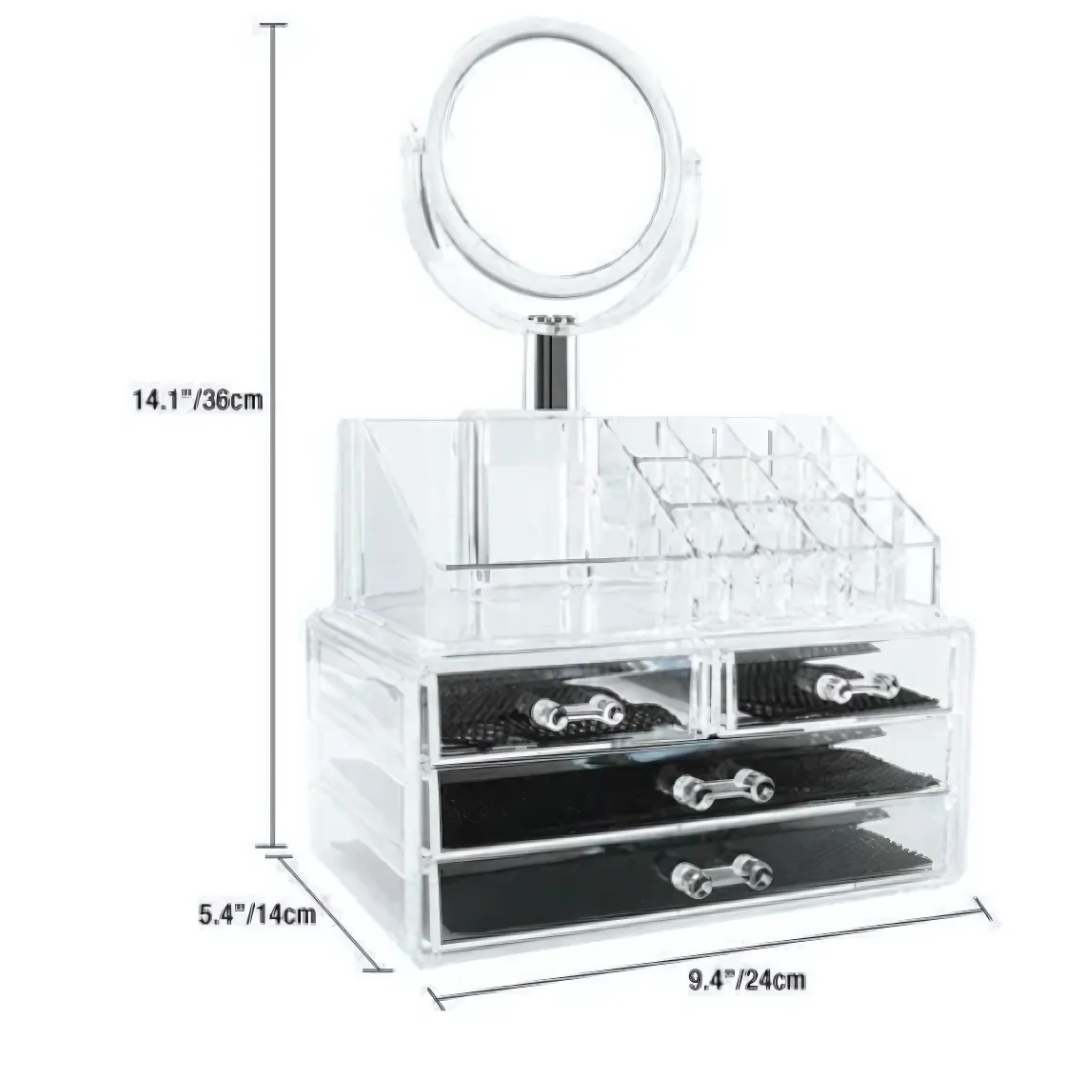Organizador De Maquillaje, Cosmetiquero, Joyero / Espejo