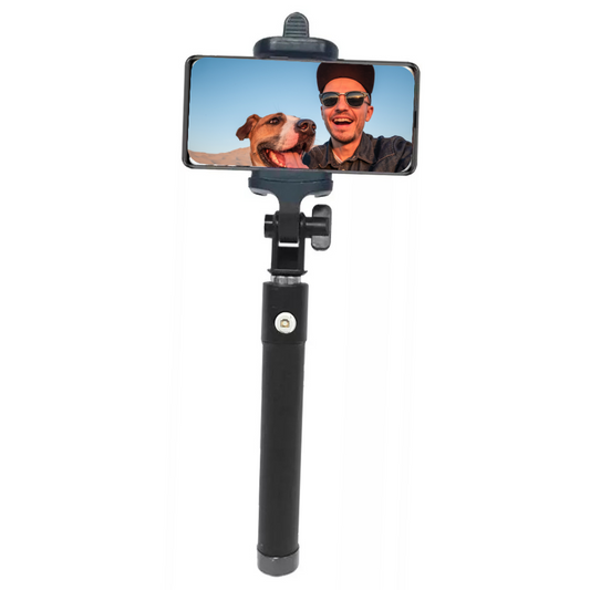 Palo Selfie, Monopie Extensible De Mano Con Cable Smartphone Soporte Celular