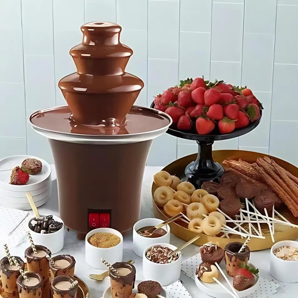 Mini Fuente De Chocolate Eléctrica 3 Pisos