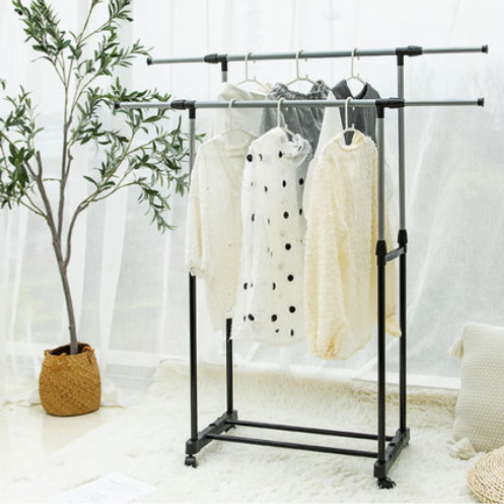 Organizador De Ropa Doble Metálico