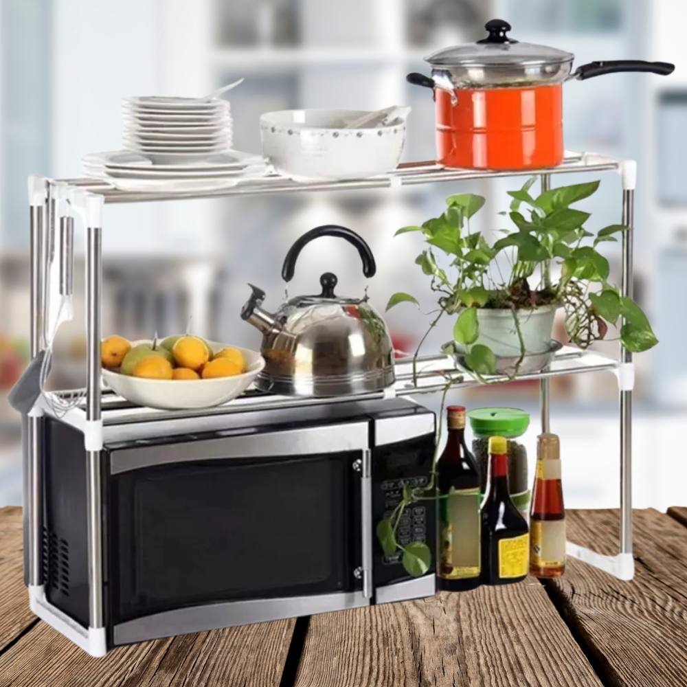 Organizador Estante Metalico para Microondas