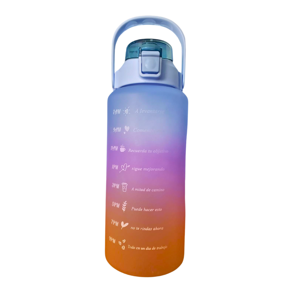 Botilo Motivacional Botella De Agua + Stikers