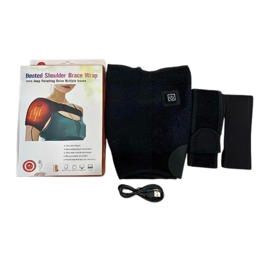 Hombrera Masaje Vibración Compresa Calor Recuperación Lesión