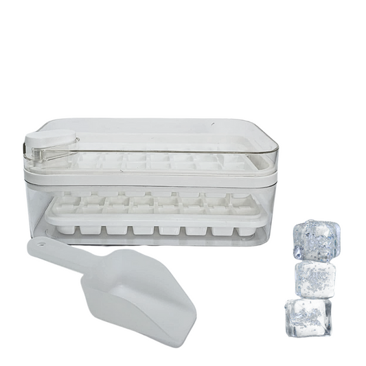 Bandeja De Hielo Caja De Molde De Hielo Tipo Prensa De Un Boton