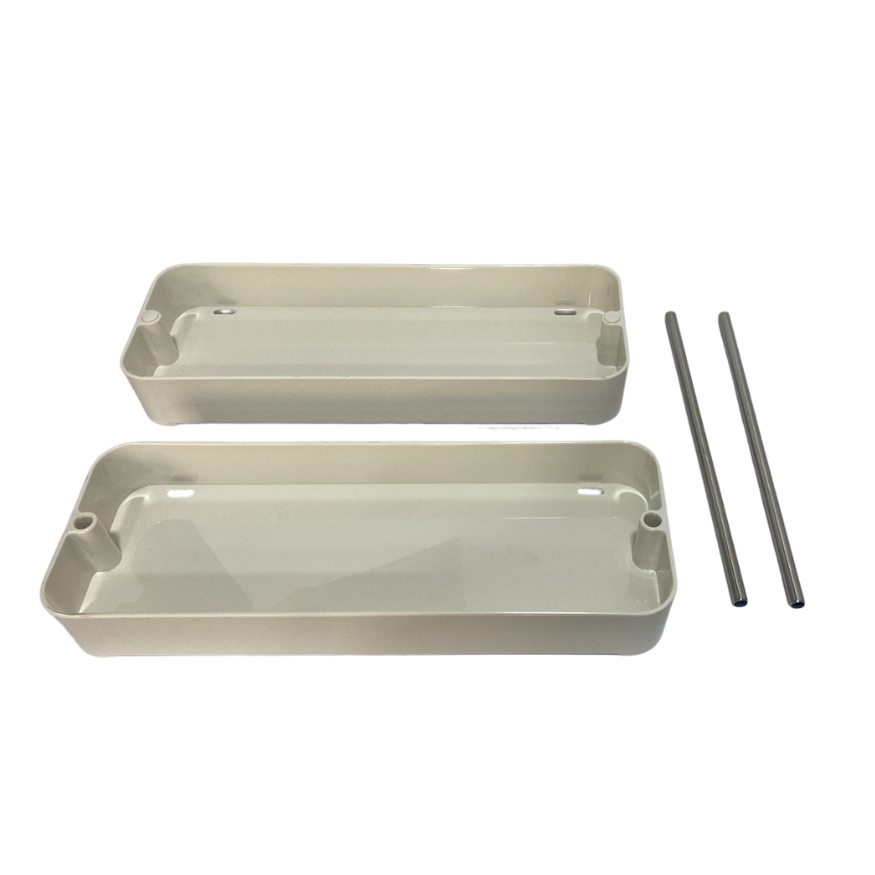 Organizador Estante De 2 Niveles Multiusos De Base Rectangular