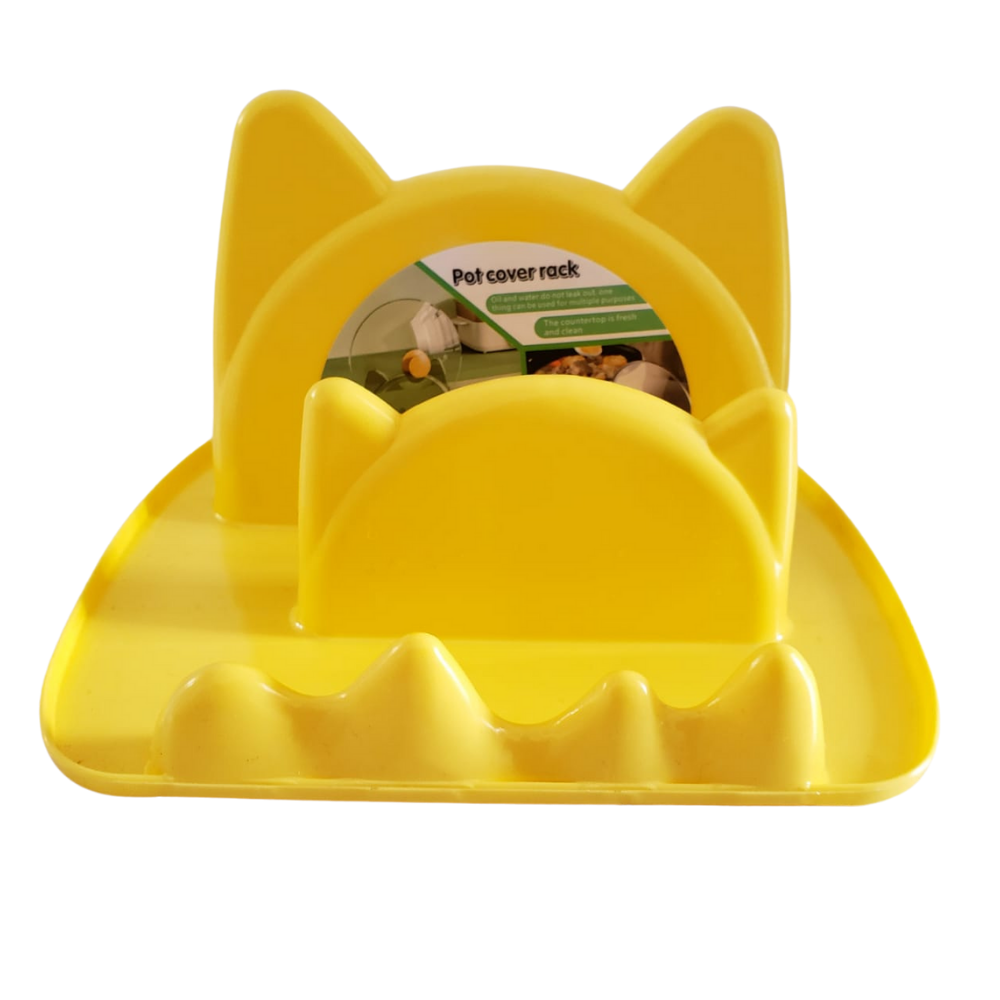 Organizador de Tapas de Ollas Forma Gato Plastico