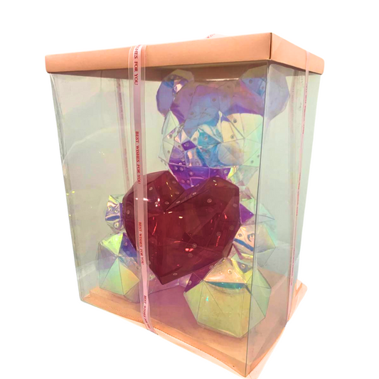Lampara Osito Corazon Geometrico Led