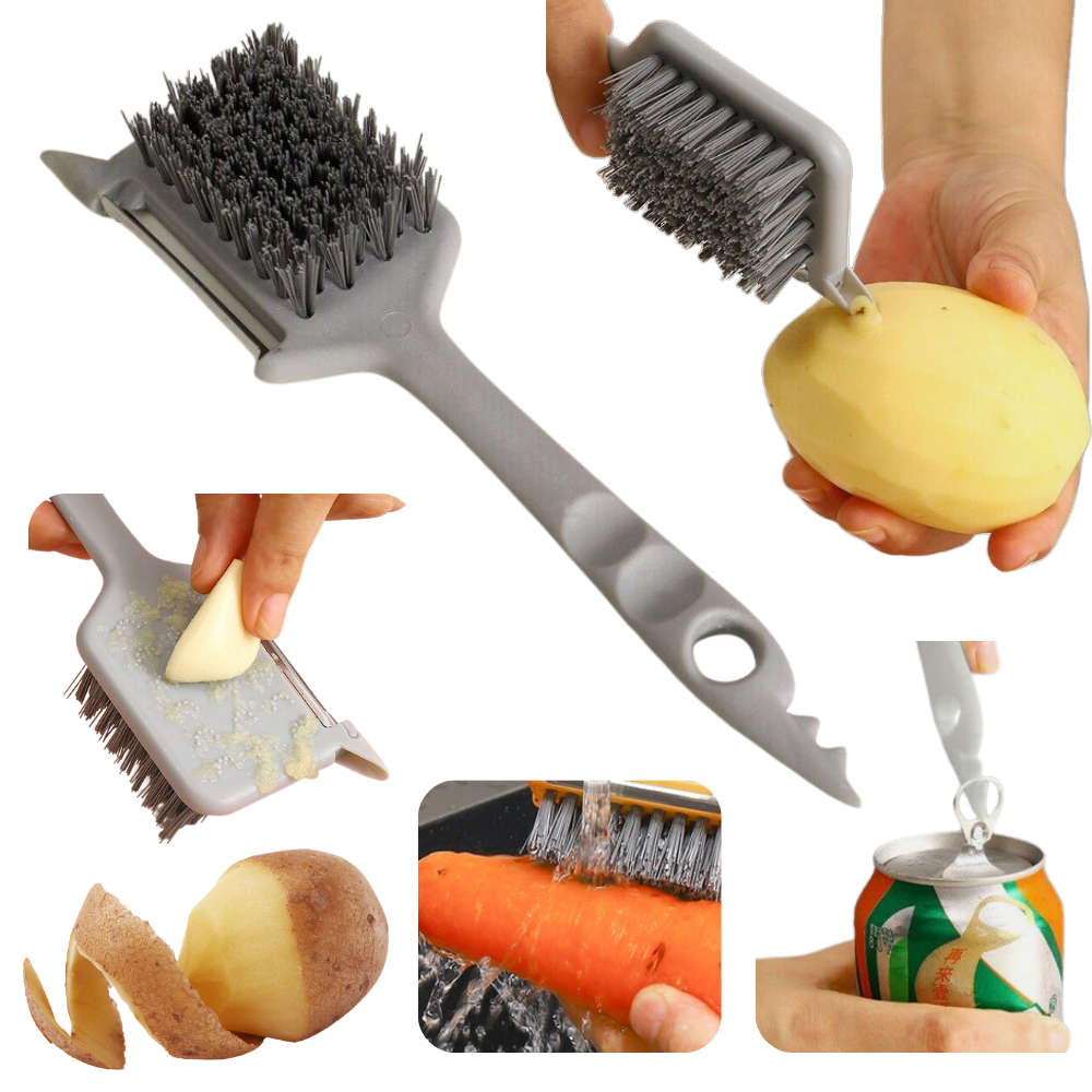 Cepillo pelador de frutas multifuncional cocina