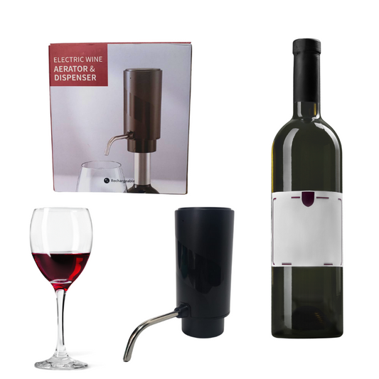 Aireador Dispensador Portátil Moderno De Vino Y Vidrio