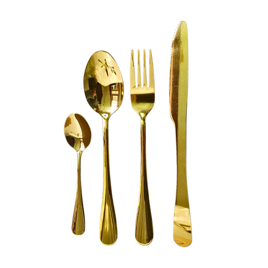 Set De Cubiertos 24 Piezas Con Soporte Acero Inoxidable