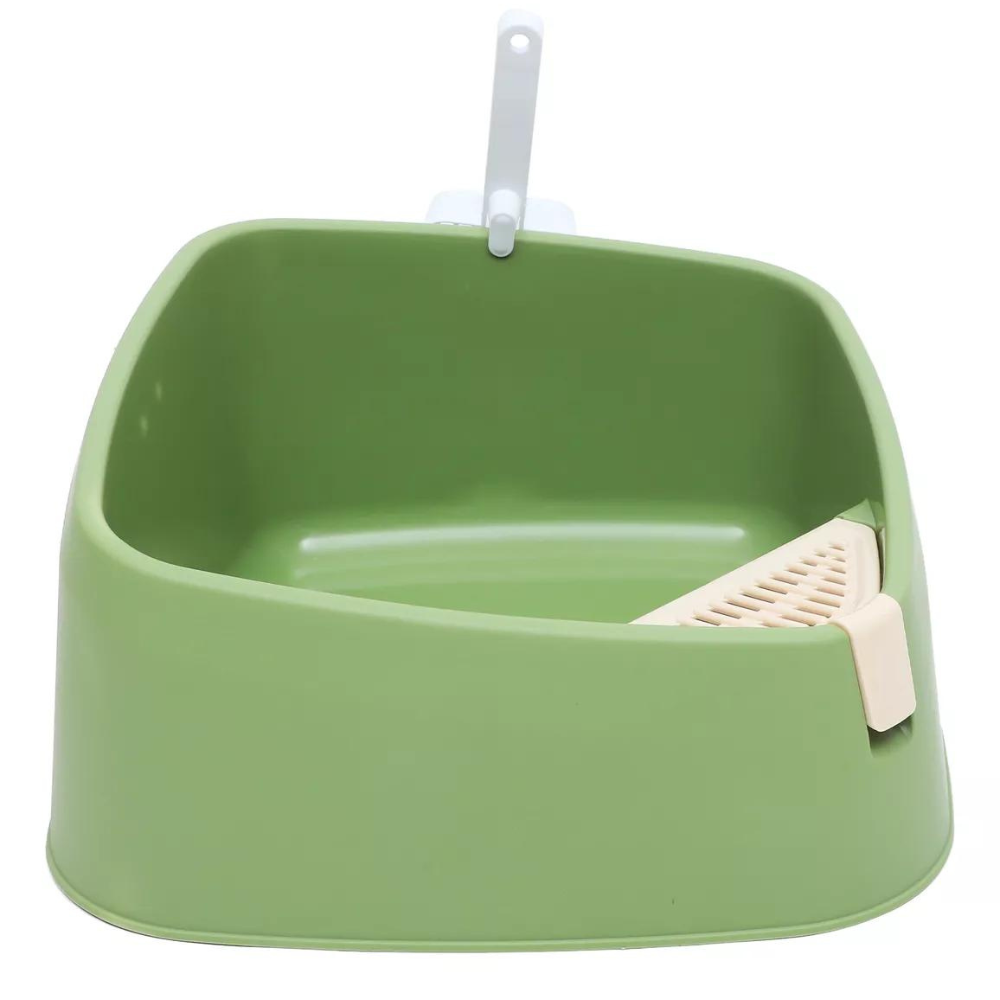 Caja de Arena para Gatos Caja de gatos, inodoro a prueba de salpicaduras con Pala