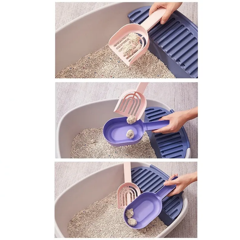 Pala Arena Para Gatos con Bote Desechos Resistente