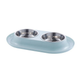 Plato Doble de Acero Inoxidable Antideslizante
