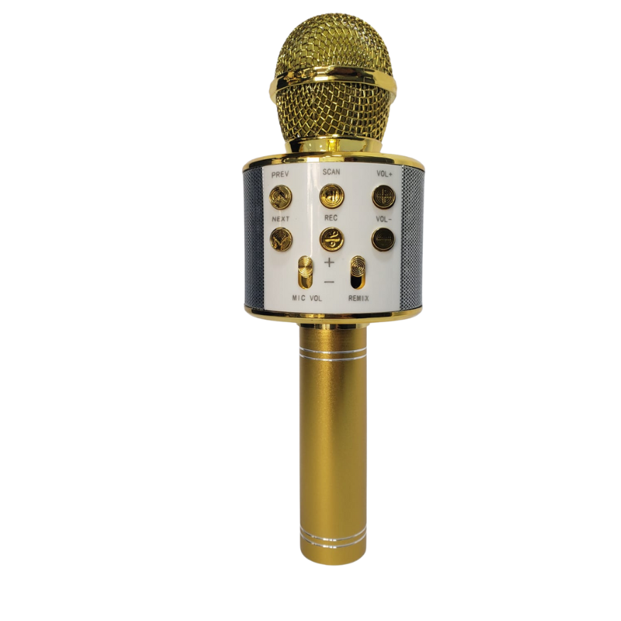 Micrófono Parlante Karaoke Bluetooth Portátil Inalámbrico