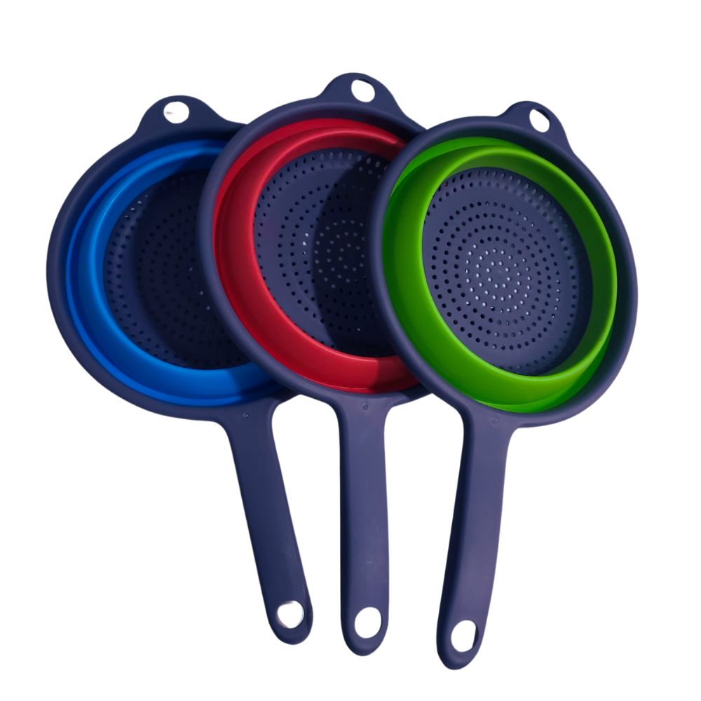 Colador Silicona Plegable