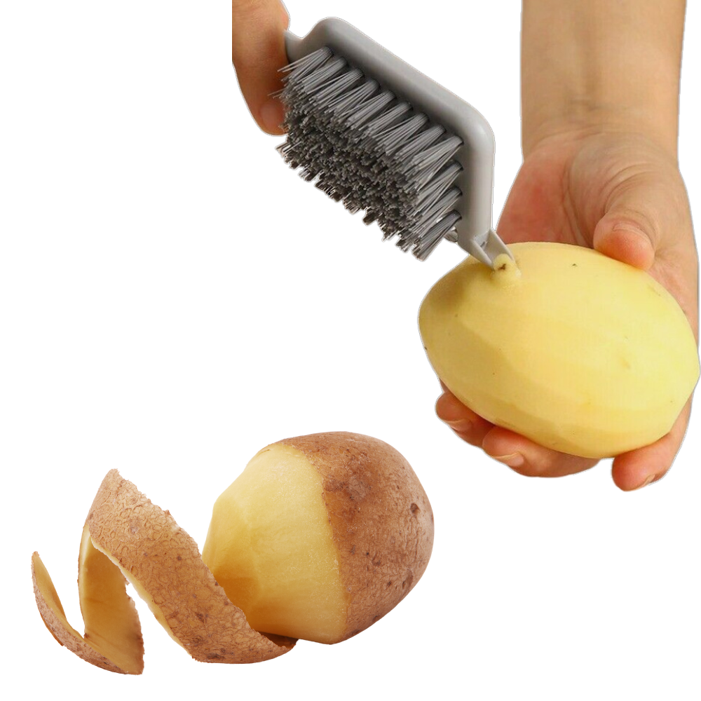 Cepillo pelador de frutas multifuncional cocina