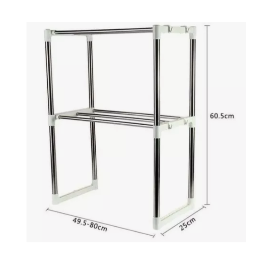 Organizador Microondas Estante Metálico De Cocina Multiusos