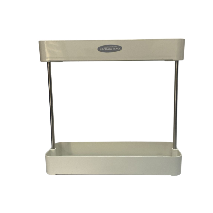 Organizador Estante De 2 Niveles Multiusos De Base Rectangular
