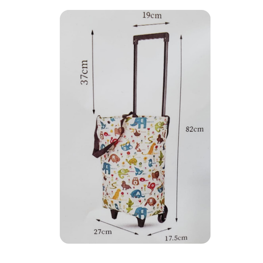 Carrito De Compras Mercado Plegable De Ruedas Impermeable