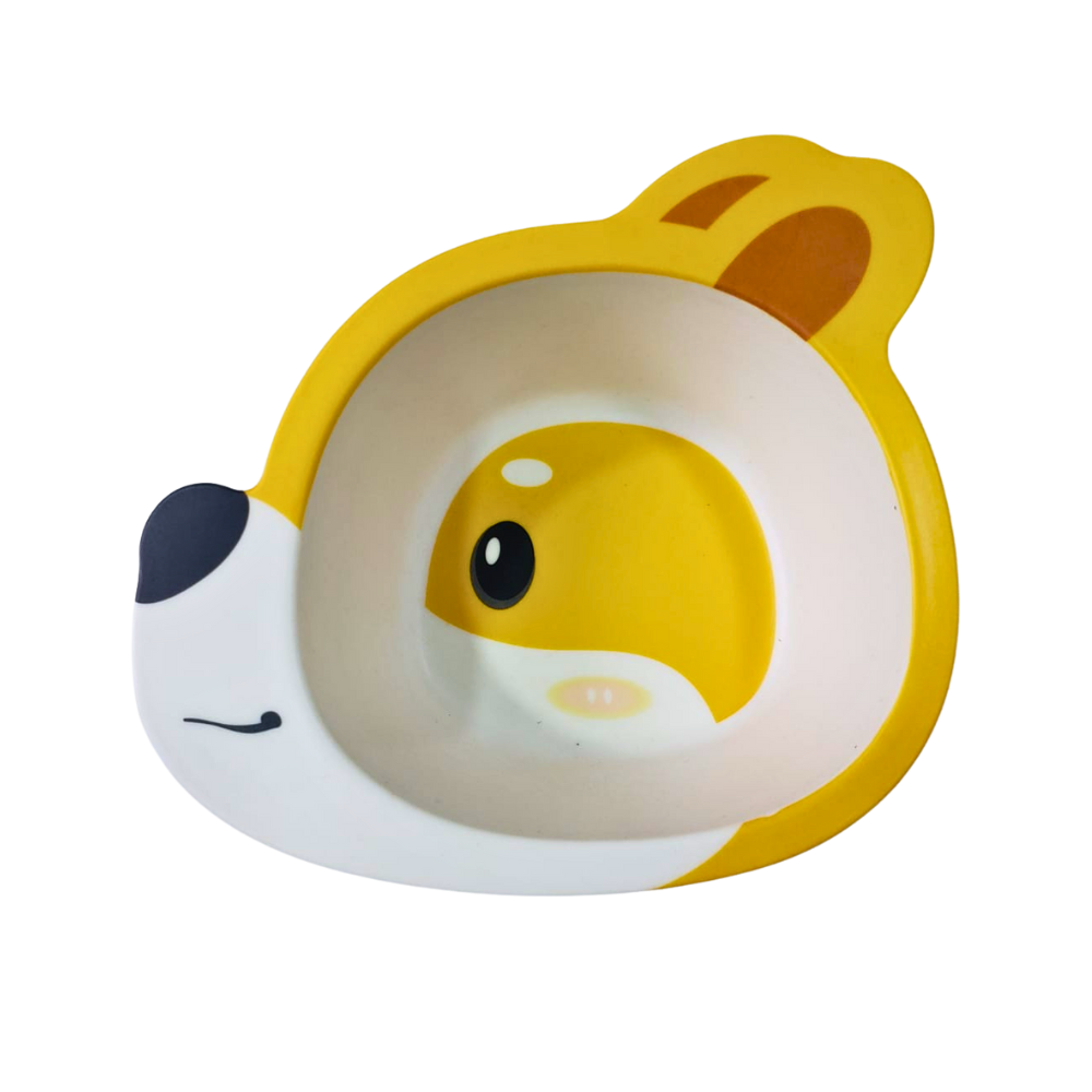 Vajilla Infantil De Fibra De Bambú Perrito