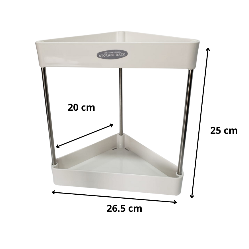 Organizador Estante Triangular De 2 Niveles Multiusos
