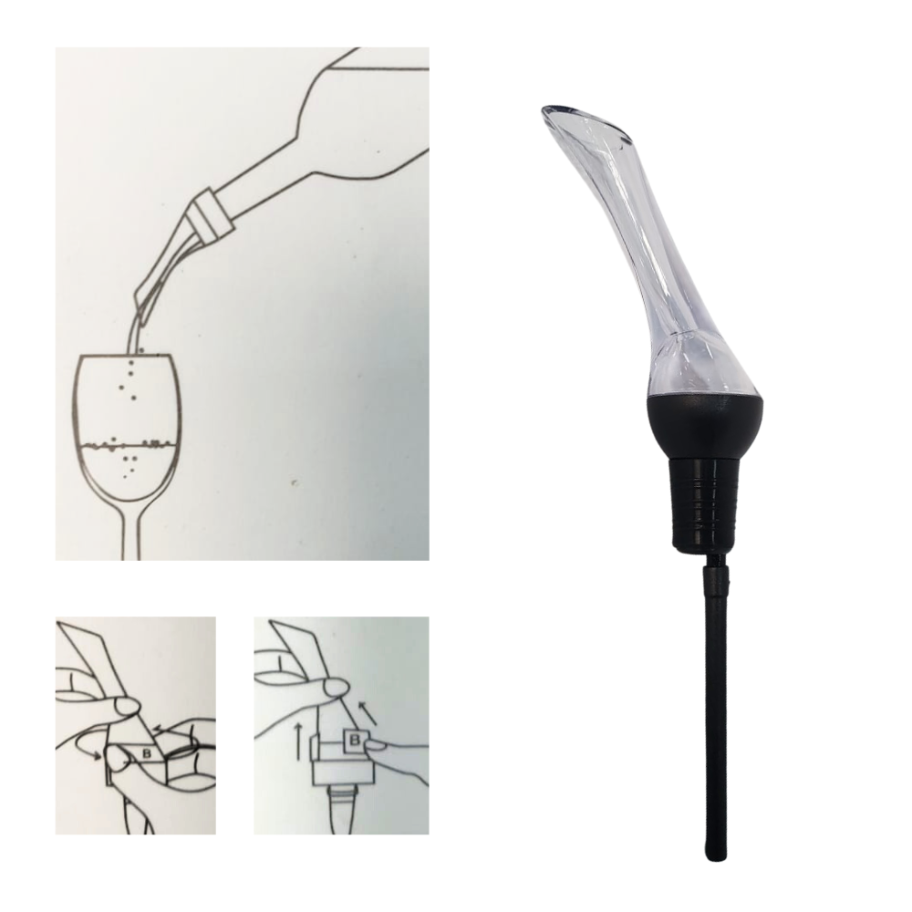 Boquilla Para Vino Portátil De Acrílico