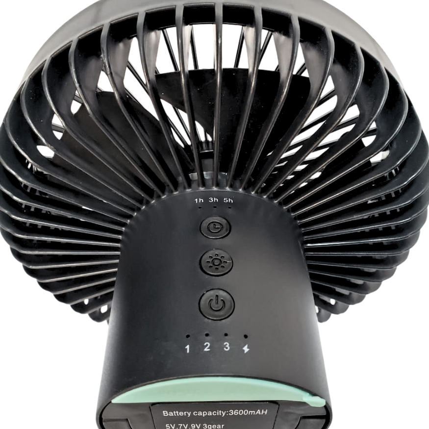 Ventilador Con Tripode Y Gancho Para Colgar Con Cable Usb