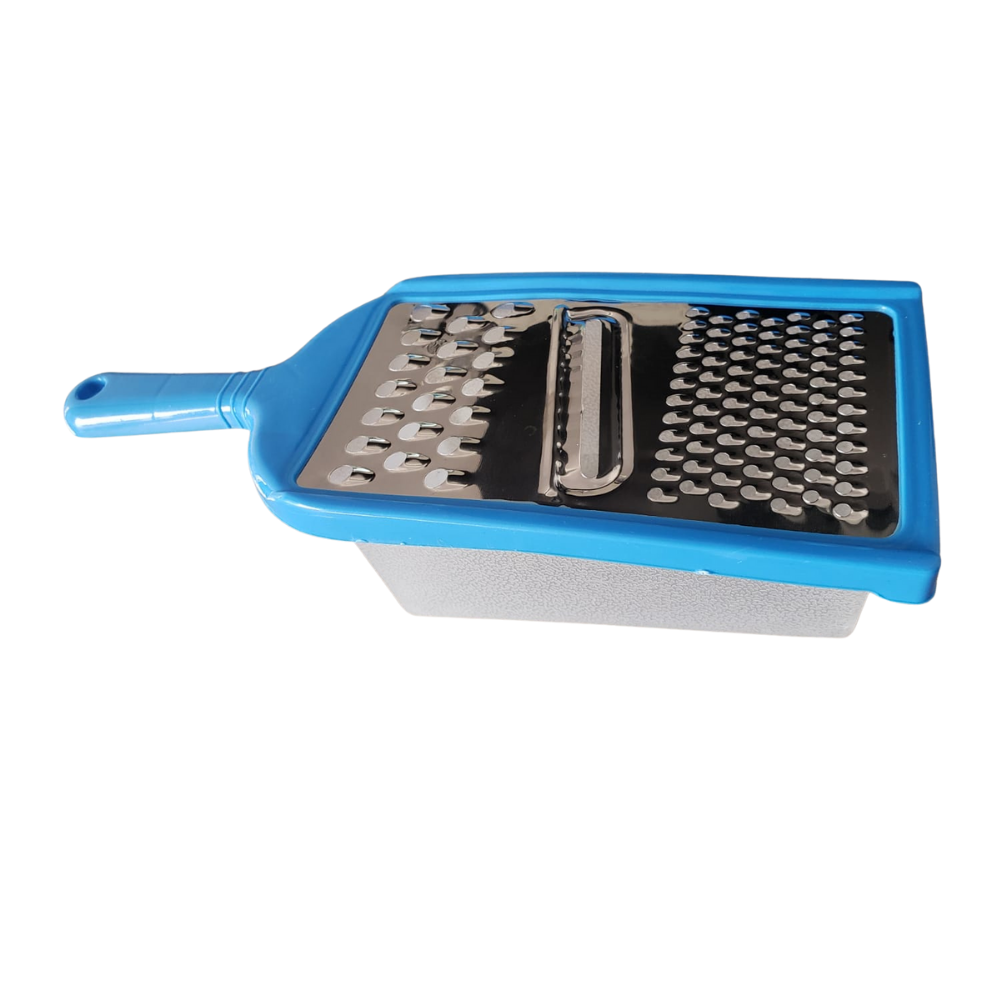 Rallador Manual con Depósito de Plástico para Verduras y Quesos