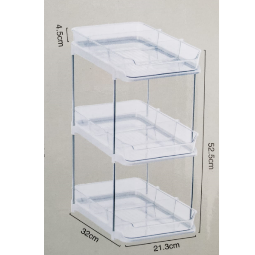 Organizador Alamacenanimieto Multiusos De 3 Niveles Rectangular Plegable