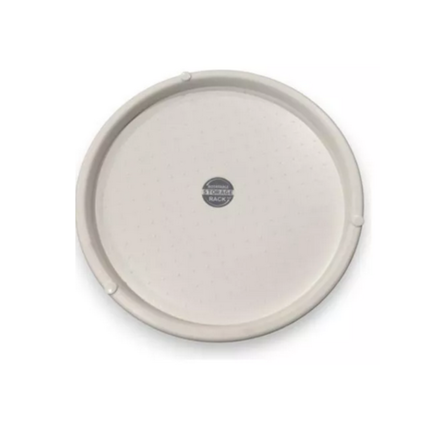 Organizador Estante De 3 Niveles Cicular Acero Inoxidable Blanco