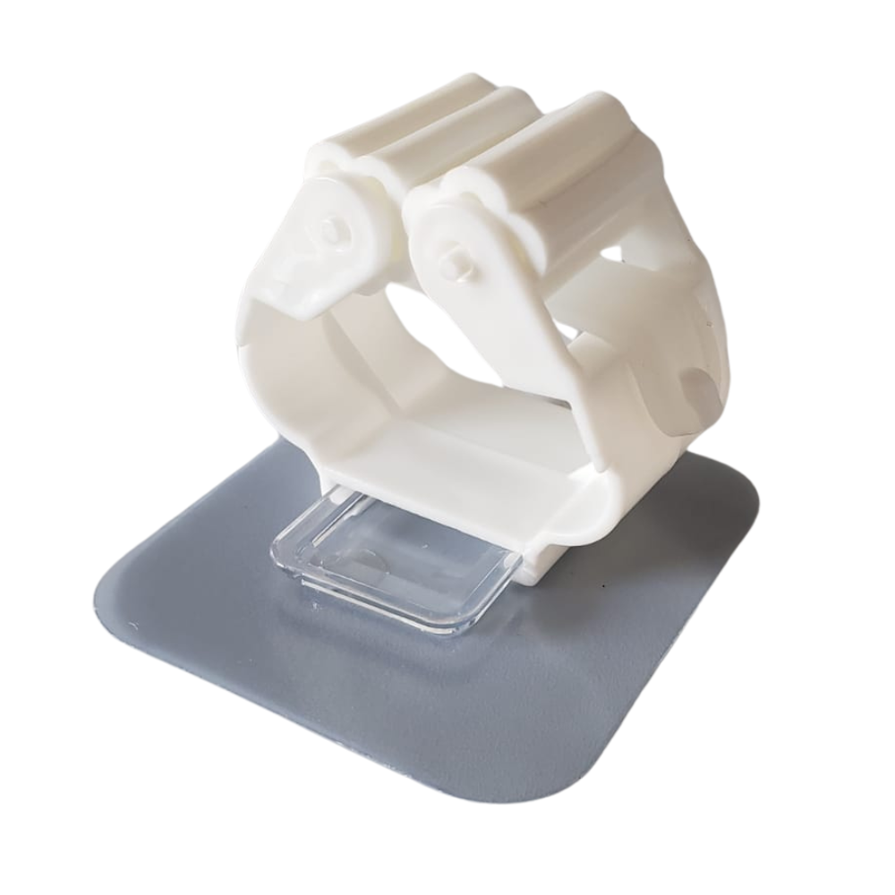 4 X Organizador Soporte Porta Escoba Utensillos Rosa Adhesivo