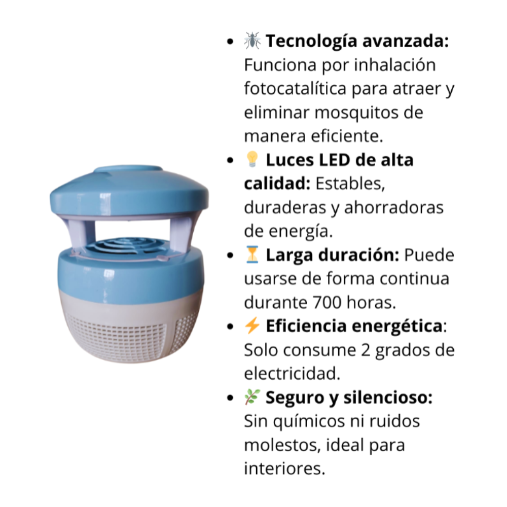 Mata Mosquitos Por Inhalación Fotocatalítica