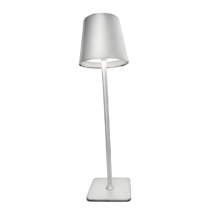Lampara De Mesa Recargable De Hierro + Acrilico