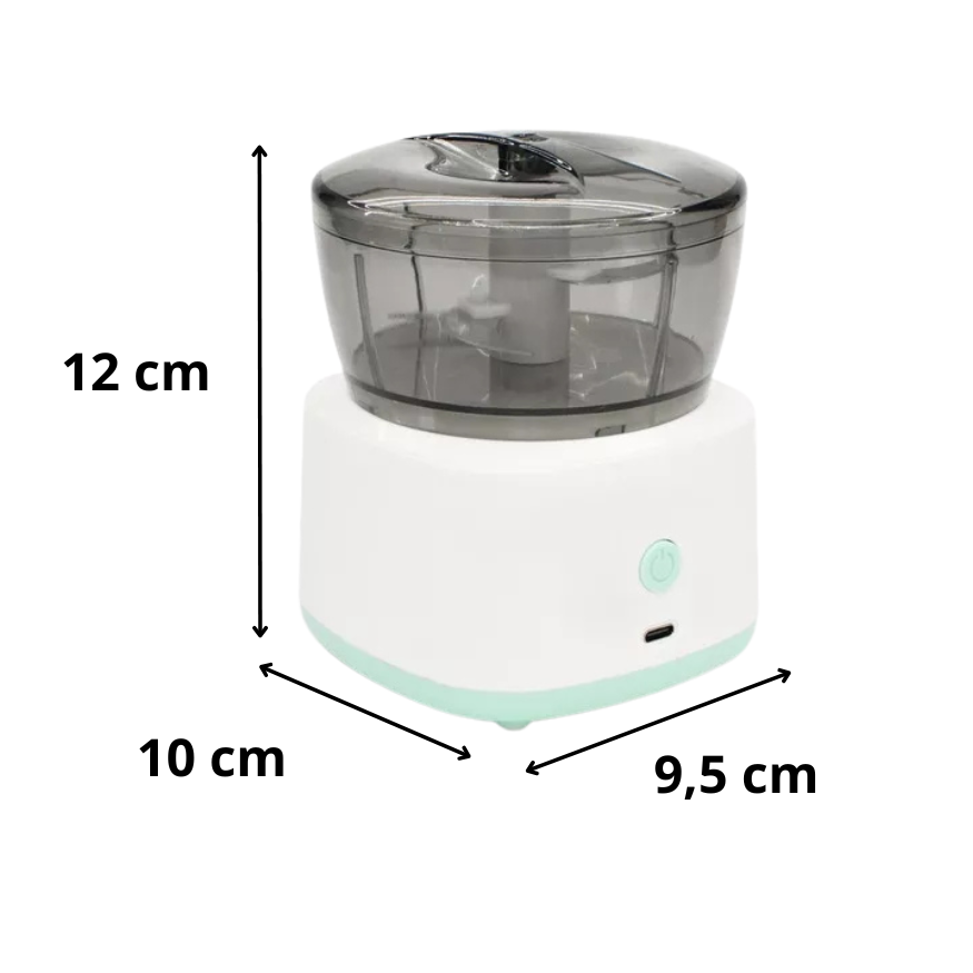 Mini Triturador De Alimentos Recargable Procesador Alimentos 2 En 1