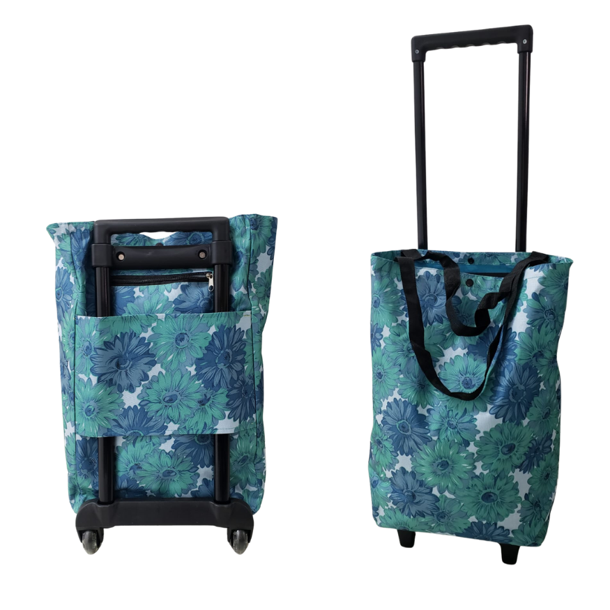 Carrito De Compras Mercado Plegable De Ruedas Impermeable
