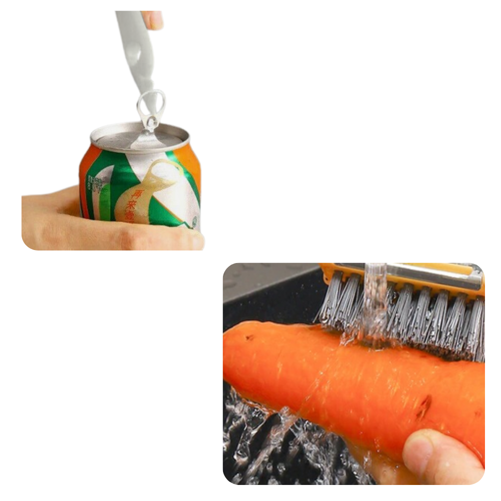 Cepillo pelador de frutas multifuncional cocina