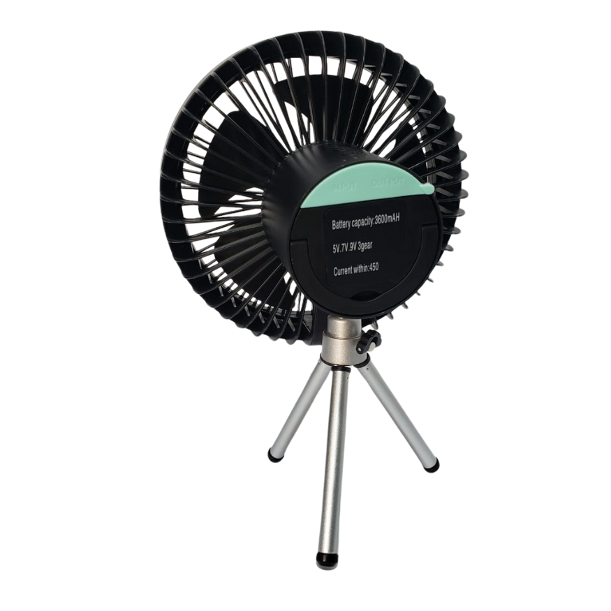Ventilador Con Tripode Y Gancho Para Colgar Con Cable Usb