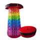 Silla Plastica Plegable De Colores Arcoiris Portatil