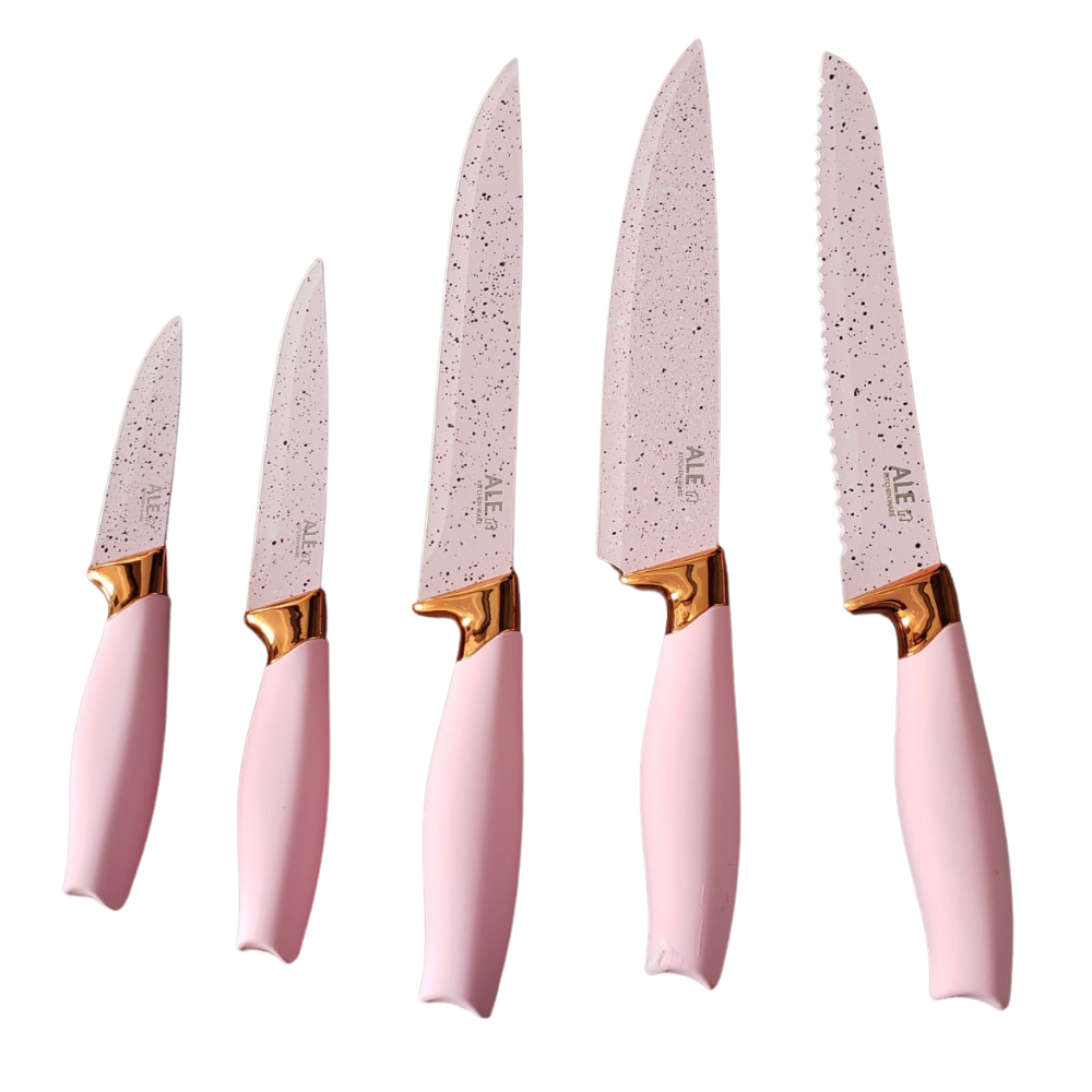 Set de Cuchillos Base Giratoria de Pinguina